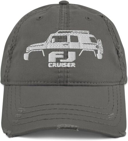 2007 FJ Cruiser Silhouette Distressed Dad Hat | Off-Road Adventure Cap in Kuwait