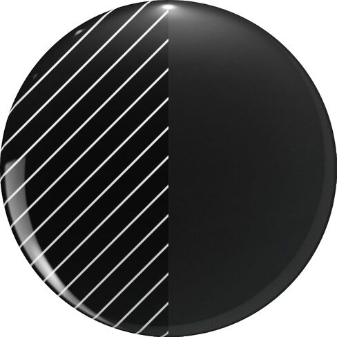 Elegant Thin Stripes and Paper Texture Noise Texture Black White Metal Lapel Pin Tie Tack Pinback 0.75" in Kuwait