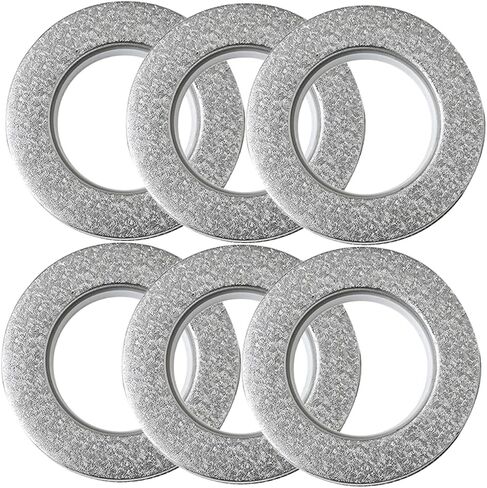 PRETYZOOM 6Pcs Drapery Grommets Curtain Rings for Sliding and Hanging Various Curtains Plastic Curtain Supplies for Easy Installation and Versatile Use in Kuwait