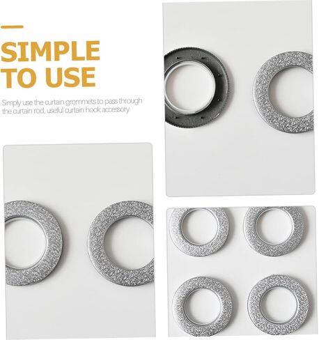 PRETYZOOM 6Pcs Drapery Grommets Curtain Rings for Sliding and Hanging Various Curtains Plastic Curtain Supplies for Easy Installation and Versatile Use in Kuwait