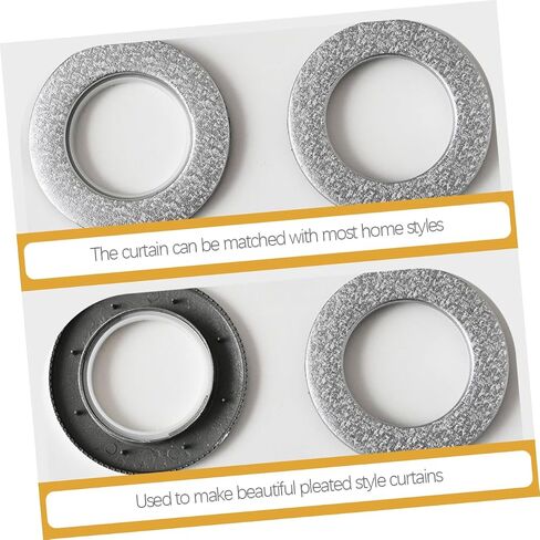 PRETYZOOM 6Pcs Drapery Grommets Curtain Rings for Sliding and Hanging Various Curtains Plastic Curtain Supplies for Easy Installation and Versatile Use in Kuwait