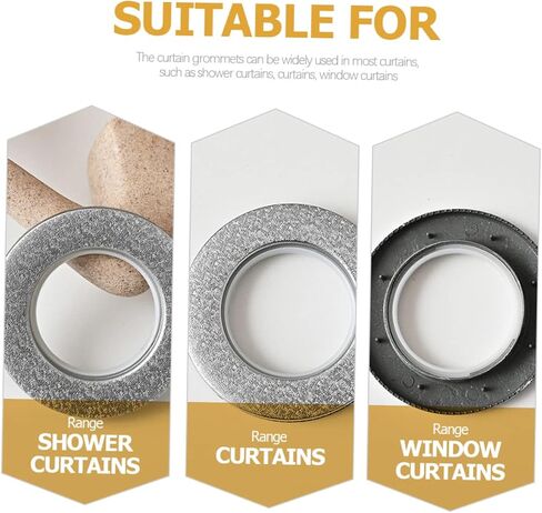 PRETYZOOM 6Pcs Drapery Grommets Curtain Rings for Sliding and Hanging Various Curtains Plastic Curtain Supplies for Easy Installation and Versatile Use in Kuwait