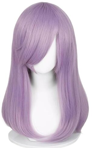LABEAUTÉ Pink Cosplay Wig for Woman Men for Long Straight Cosplay Wig with Bangs for Anime Heat Resistant Hair for Party and Halloween Costume Christmas Synthetic Hair in Saudi Arabia