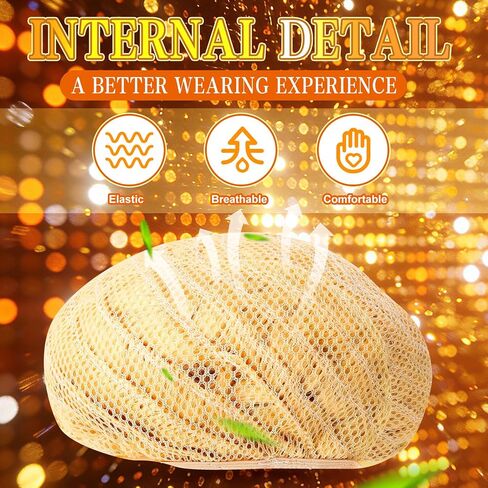 JATEBI 70s Disco Accessory Set for Women - 8 Pcs Retro Gold Jewelry Set with Blonde Afro Kinky Curly Wig with Sunglasses, Bracelets &Necklace for Halloween Party Costume in Kuwait