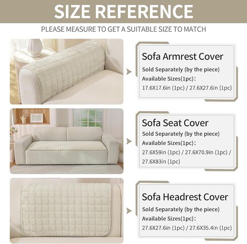Pet Couch Cover for Dogs Washable, Fuzzy Non-Slip Couch Covers for Sofa, Couch Covers for 3 Cushion Sofa, Plush Dog Couch Cover for Sectional, Loveseat (Beige, 27.6" X 71") in Saudi Arabia
