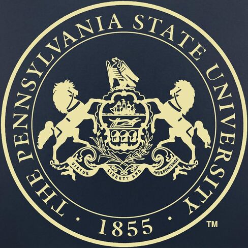 Pennsylvania State University 11" w x 8.5" h Diploma Frame - Fits a bachelor's, master's and phd - Gold Embossed Diploma Frame - Mahogany Moulding with Navy and Gold Matting in Kuwait