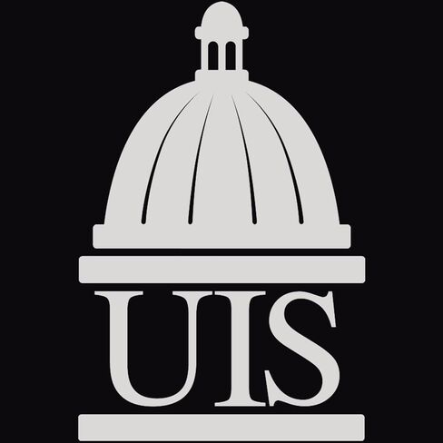 University of Illinois Springfield 11" w x 8.5" h Diploma Frame - Fits a bachelor's and master's - Silver Embossed Diploma Frame - Cherry Moulding with Black and Silver Matting in Kuwait