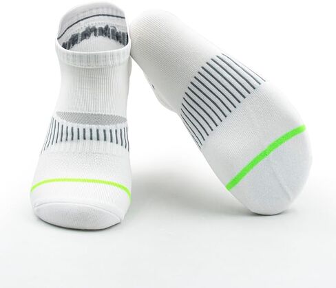 Women's Cushioned Ankle Socks 6-Pair (3 White + 3 Black) - Running Socks with Lycra Cuff & Arch Support for Athletic, Tennis, Walking in Saudi Arabia