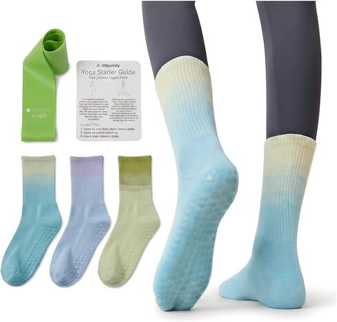3 Pack Non Slip Grip Socks for Women - Sticky Cushioned Socks for Pilates Reformer, Hospital Maternity & Home in Kuwait