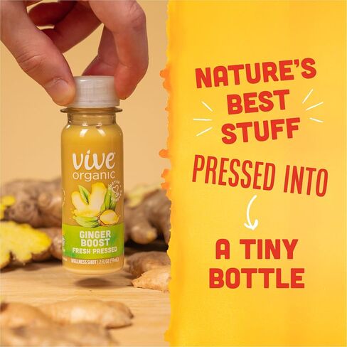 Vive Organic Organic Ginger Boost Shot 4pk, 2 FZ in Saudi Arabia