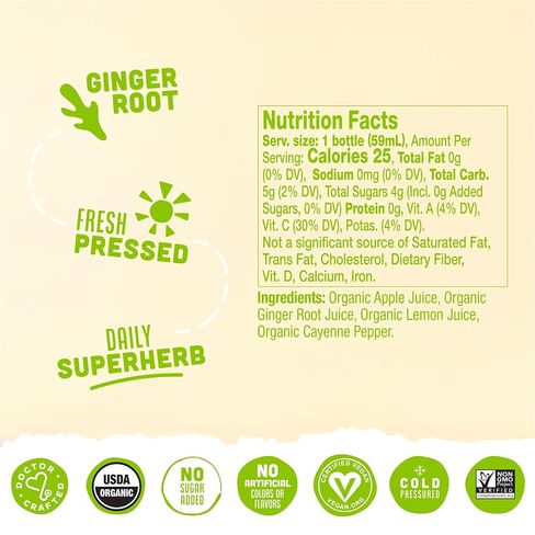 Vive Organic Organic Ginger Boost Shot 4pk, 2 FZ in Saudi Arabia