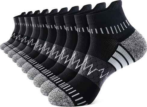 IRAMY Ankle Compression Socks for Men Women Athletic Running Socks with Arch Support Cushion 3/5 Pairs in Saudi Arabia