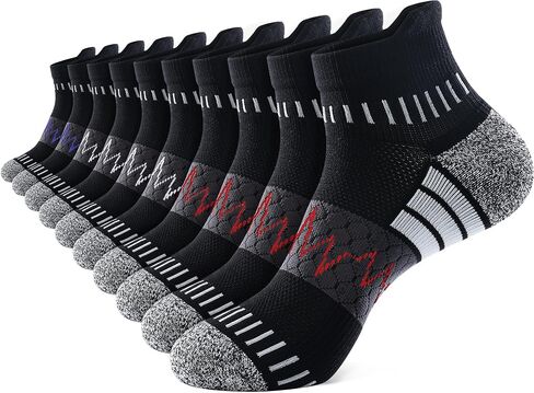 IRAMY Ankle Compression Socks for Men Women Athletic Running Socks with Arch Support Cushion 3/5 Pairs in Saudi Arabia