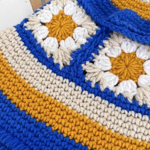 Crochet Bucket Hat for Women Floral Knit Foldable Floppy Beach Fashion Cute in Kuwait