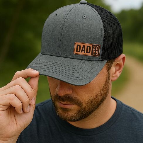 Personalized Gifts for Men - Dad EST 2025 Hat - Snapback Mesh Back Cap Gifts for Father, New Papa, Girl and Boy Dad, Father to Be - Hat for Anniversary, Father’s Day, or for 1st Time Daddy in Saudi Arabia