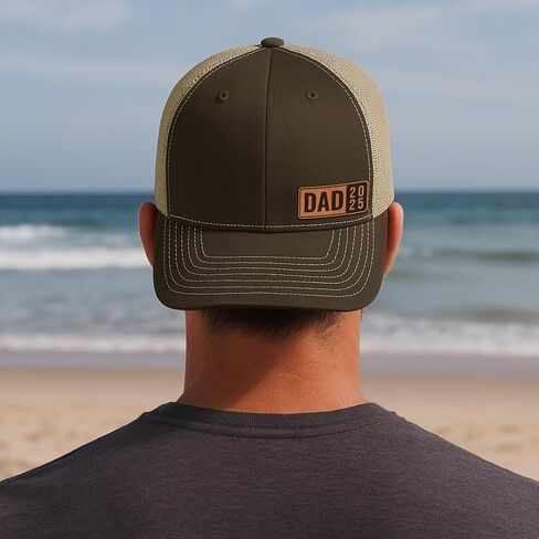 Personalized Gifts for Men - Dad EST 2025 Hat - Snapback Mesh Back Cap Gifts for Father, New Papa, Girl and Boy Dad, Father to Be - Hat for Anniversary, Father’s Day, or for 1st Time Daddy in Saudi Arabia