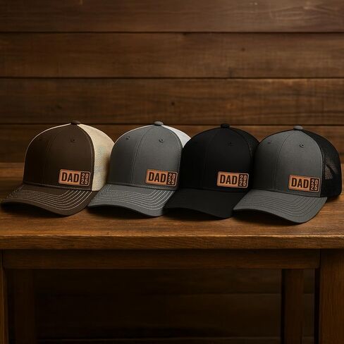 Personalized Gifts for Men - Dad EST 2025 Hat - Snapback Mesh Back Cap Gifts for Father, New Papa, Girl and Boy Dad, Father to Be - Hat for Anniversary, Father’s Day, or for 1st Time Daddy in Saudi Arabia