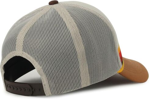 Jeep White Putty Mountain Graphic Trucker Hat – Polyester Knit, Mesh Back, Structured High Crown, Plastic Snap Closure, One Size in Kuwait