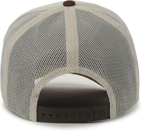 Jeep White Putty Mountain Graphic Trucker Hat – Polyester Knit, Mesh Back, Structured High Crown, Plastic Snap Closure, One Size in Kuwait