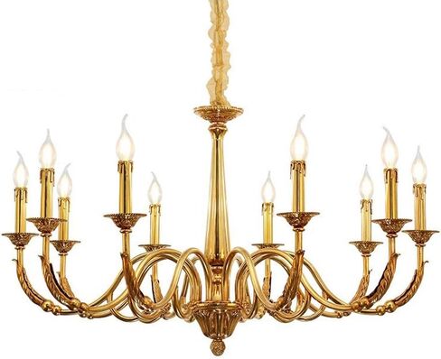 Copper Light Candle Holder Home Decor Interior Lighting Traditional Rustic Fixture Farmhouse Elegant Ceiling Light,10 Heads () in Kuwait