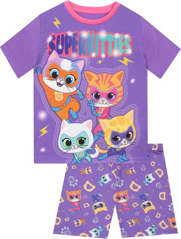 Disney Pajamas, SuperKitties Girls Pajamas, Short Sleeve Pajama Set, Adorable Girls Pjs 3T in Kuwait