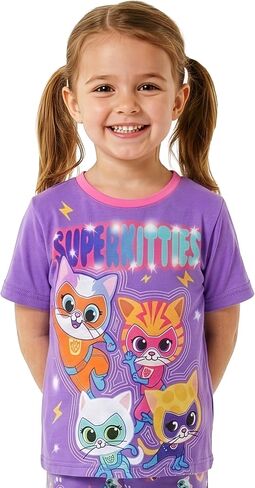 Disney Pajamas, SuperKitties Girls Pajamas, Short Sleeve Pajama Set, Adorable Girls Pjs 3T in Kuwait