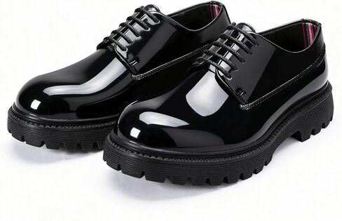 AUSTIN MILL Men’s Platform Oxford Dress Shoes Classic Round Toe Lace Up Shoe for Business Office Casual in Kuwait