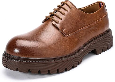 AUSTIN MILL Men’s Platform Oxford Dress Shoes Classic Round Toe Lace Up Shoe for Business Office Casual in Kuwait
