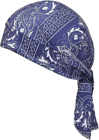 SakerPlus Elastic Cycling Sports Cap, Helmet Liner Skull Cap, Breathable Wicking Biker Head Wrap, Adjustable Tie Back Bandana in Kuwait
