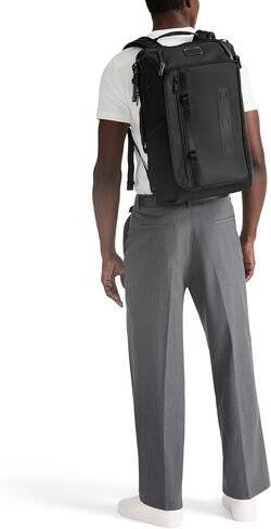 TUMI - Alpha Bravo Detrick Backpack - Multi-Compartment Travel Gear - Adjustable Straps & Easy to Carry - Black in Kuwait