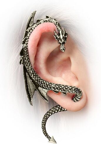 Gothic Dragon Ear Cuff Wrap for Women Flying Dragon Climber Crawler Earring Gold Animal Stud Earring Halloween Jewelry for Women in Saudi Arabia