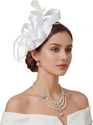 قبعات Zando 2026 الشبكية Ken-Tucky Derby Fascinators للنساء والفتيات مع مشبك وعصابة رأس كلاسيكية لحفلات الزفاف والكنيسة وحفلات الشاي in Kuwait