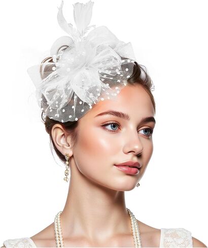 قبعات Zando 2026 الشبكية Ken-Tucky Derby Fascinators للنساء والفتيات مع مشبك وعصابة رأس كلاسيكية لحفلات الزفاف والكنيسة وحفلات الشاي in Kuwait
