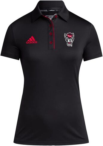 adidas Womens Nc State Coach Short Sleeve Shirt Training Casual Casual - Black in Kuwait