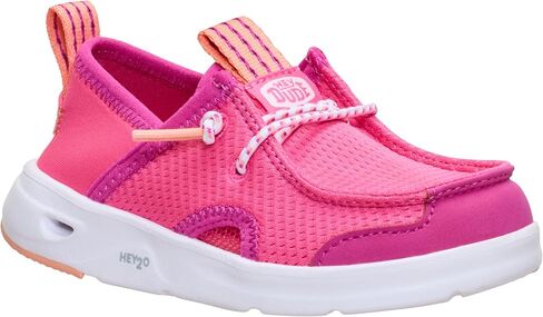 HEYDUDE Unisex Toddler Wally Hey2O Wander Slip On Mesh Shoe, Fandango Pink Size 7 | Built for Water, Lightweight with Quick Dry in Kuwait
