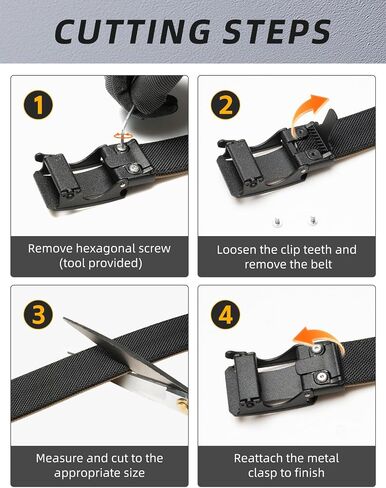 IDOGEAR Tactical Ratchet Belt 1.25" EDC Gun Belt Heavy-Duty Nylon CCW Belts with Quick-Adjust Buckle for IWB/OWB/AIWB Carry in Saudi Arabia