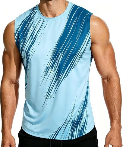 APTRO Mens Sleeveless Tank Top UPF 50+ | Moisture-Wicking, Athletic Fit, Quick-Dry, 4-Way Stretch, Cooling in Kuwait