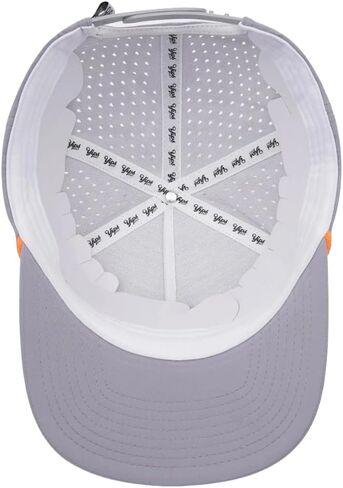 Yips Power Fade Golf Hat – Laser Perforated Performance Snapback White in Saudi Arabia