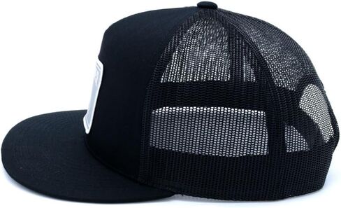 Midnight Pipeline - Flat-Bill Trucker Snapback Hat - Black in Saudi Arabia