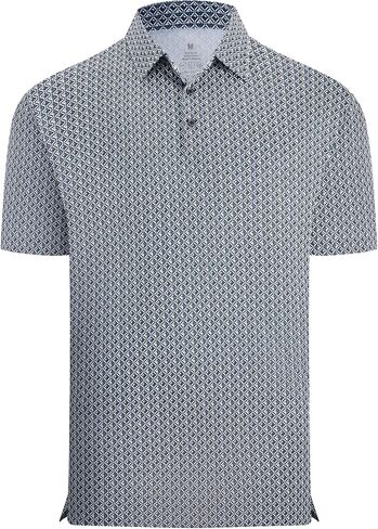 Esabel.C Mens Print Golf Polo Shirt Dry Fit Moisture Wicking Stretch Seamless Active Polo Shirts for Men Short Sleeve in Saudi Arabia
