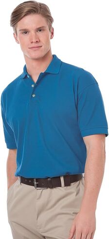Blue Generation 2201 Men's Cotton Pique Short Sleeve Polo Shirt in Kuwait