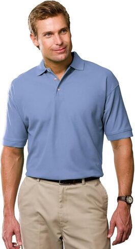 Blue Generation 2201 Men's Cotton Pique Short Sleeve Polo Shirt in Kuwait