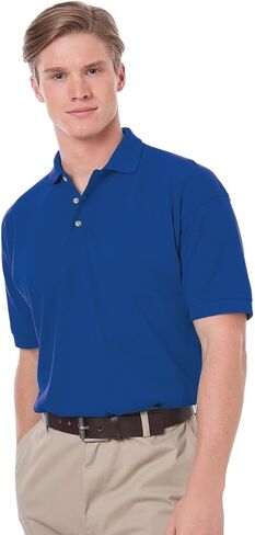 Blue Generation 2201 Men's Cotton Pique Short Sleeve Polo Shirt in Kuwait
