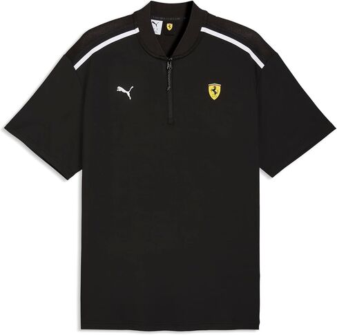PUMA Men's Scuderia Ferrari Premium Cloudspun Polo, Black SS26, X-Largearge Polo in Kuwait