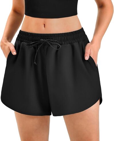 Ipletix Women's Athletic Running Shorts with Pockets - Quick Dry High Waisted Gym Sports Workout Shorts 2.5" in Saudi Arabia