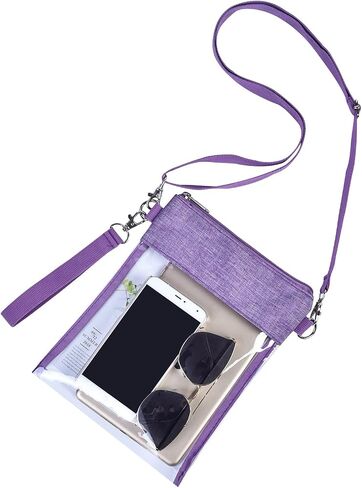 Clear Crossbody Purse Bag Stadium Approved Clear Tote Bag for Work Concert Sports in Saudi Arabia