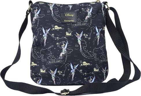 Loungefly Disney Tinker Bell Passport Crossbody Bag Neverland Map Print in Saudi Arabia