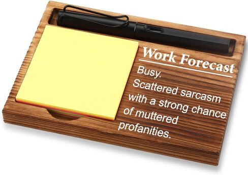 Appreciation Gifts for Women, New Job Gifts for Women, Inspirational Office Decor Gifts for Women,Wooden Notepad Pen Holder with Inspirational Quotes,16.5 x 12 x 1.5 cm,XXN3 in Saudi Arabia