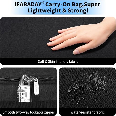 iFARADAY 20L Carry on Duffle Bag, 15.8x7.8x9.8" Small Duffle Bag for Traveling, Small Travel Bag for Women and Men (Black) in Saudi Arabia