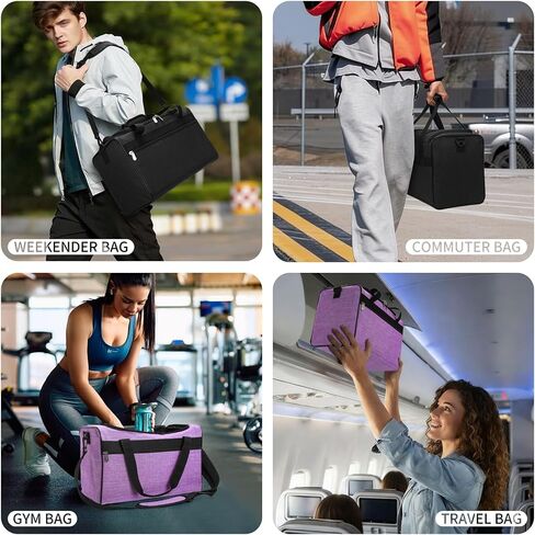 iFARADAY 20L Carry on Duffle Bag, 15.8x7.8x9.8" Small Duffle Bag for Traveling, Small Travel Bag for Women and Men (Black) in Saudi Arabia
